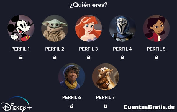 perfiles de disney pls