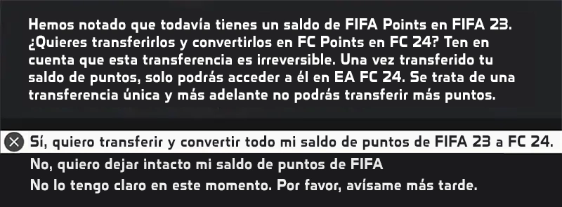 transferir fifa points fc 24